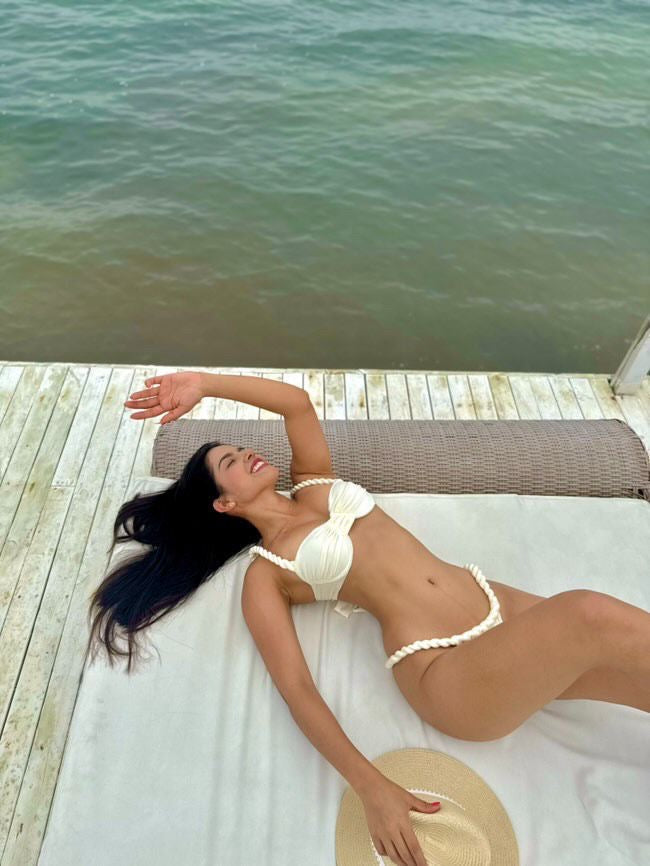 Aloha Marfíl Push-Up Bikini Set
