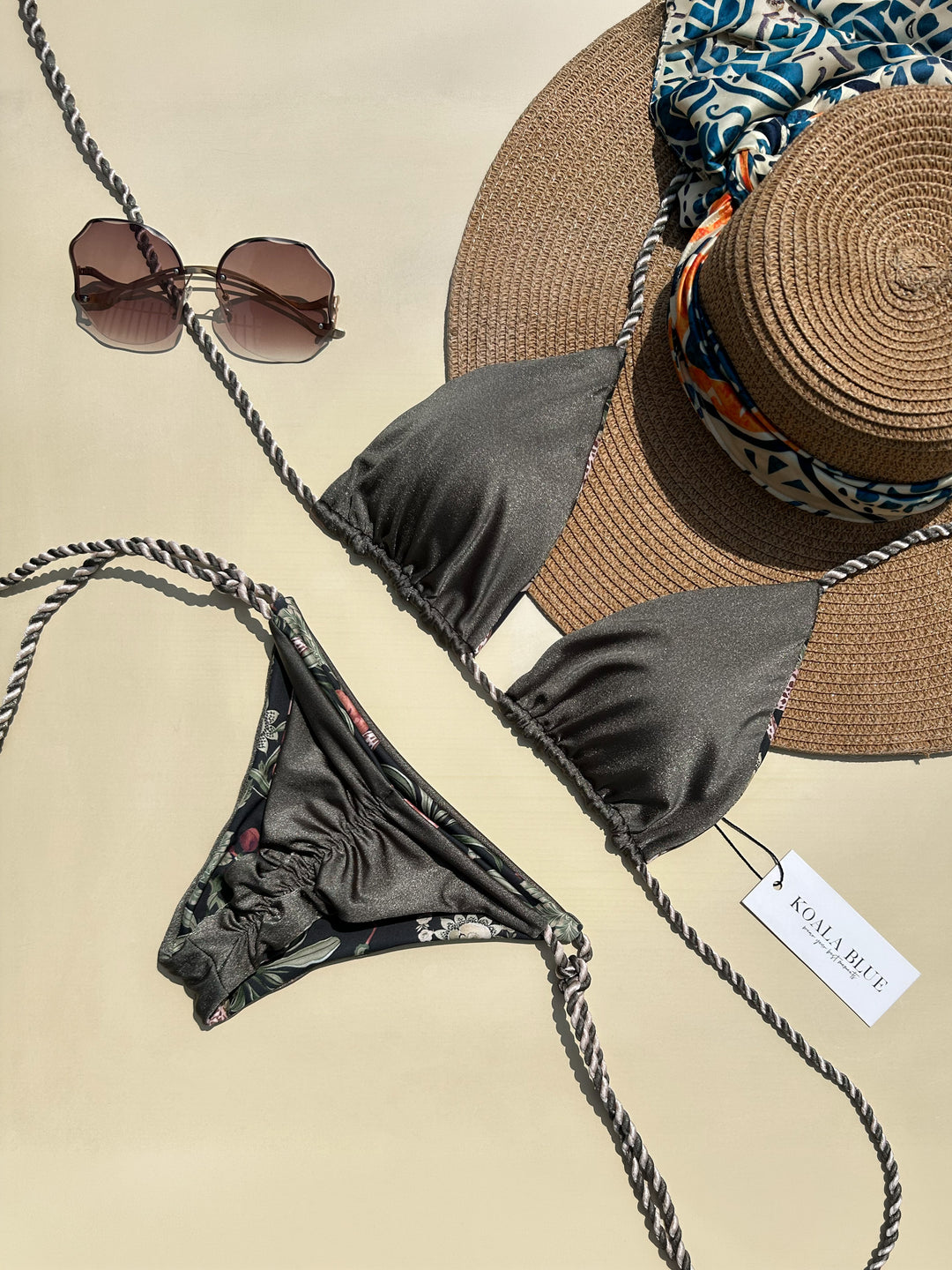 Tulum Oliva Reversible Bikini Set