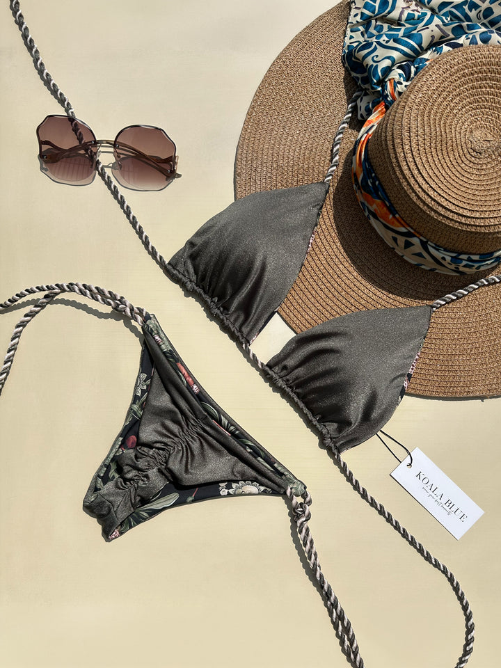 Tulum Oliva Reversible Bikini Set