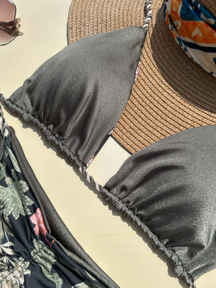 Tulum Oliva Reversible Bikini Set