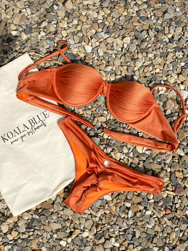 Perla Terracota Push-Up Bikini Set