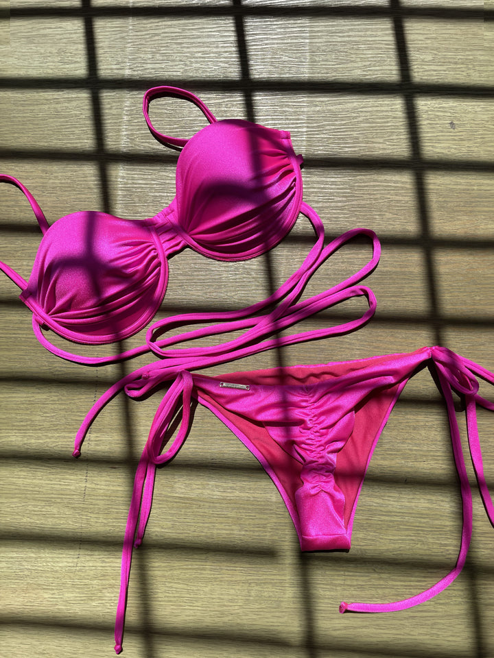 Bora Bora Fucsia Push-Up Bikini Set